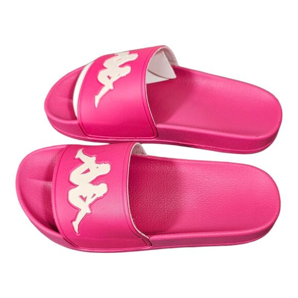 Kappa Authentic Adam 2 Unisex SZ 4 slides Fuchsia Pink-white Beach Vacation - Picture 4 of 7